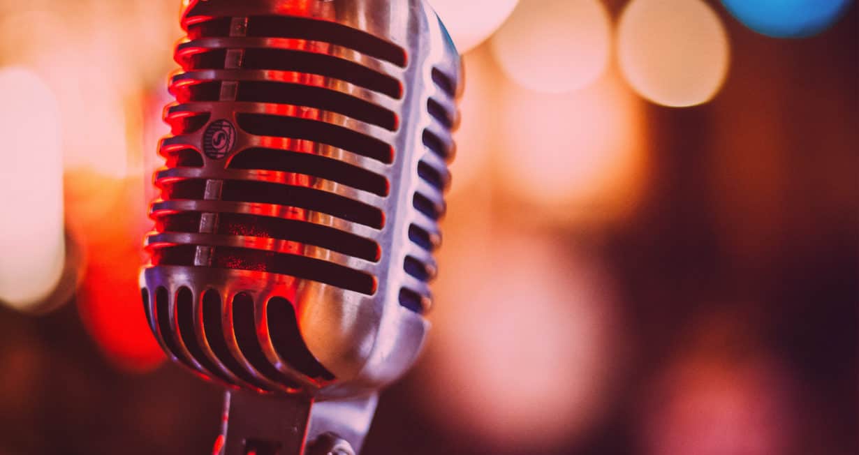 Photo d'un Vieux Micro de radio