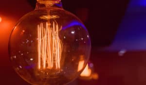 Gros plan sur une ampoule