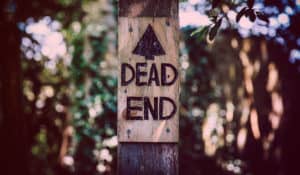 Photo Panneau Dead End // illustration La Roomcast #8: Snapchat c’est mort non ?