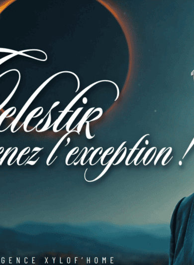 Affiche publicitaire réalisé avec une IA pour la ceinture Celestir par nos étudiants.