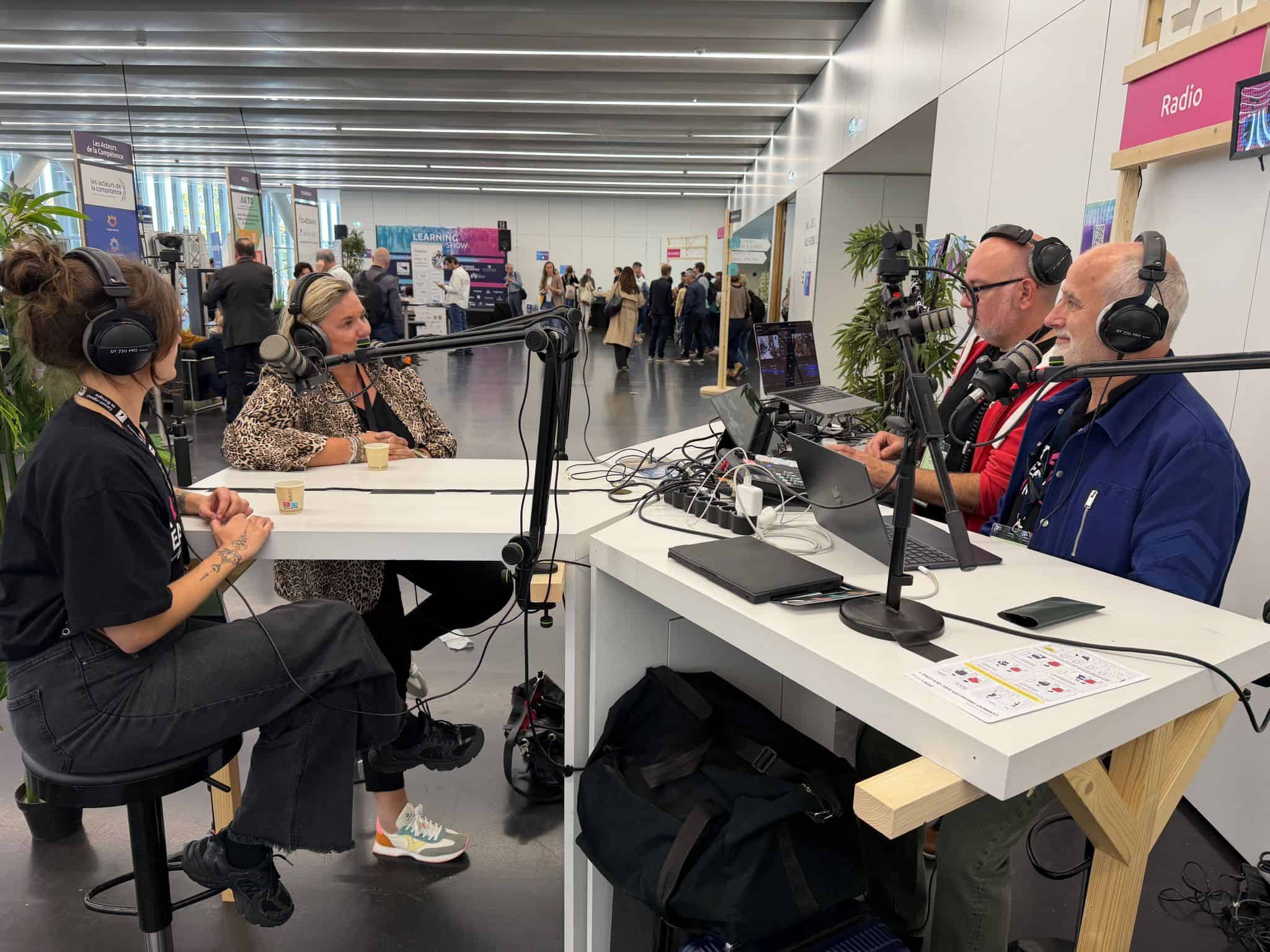 Carine, Yannig, Sébastien et Thaïs en direct de la radio du learning show 2025