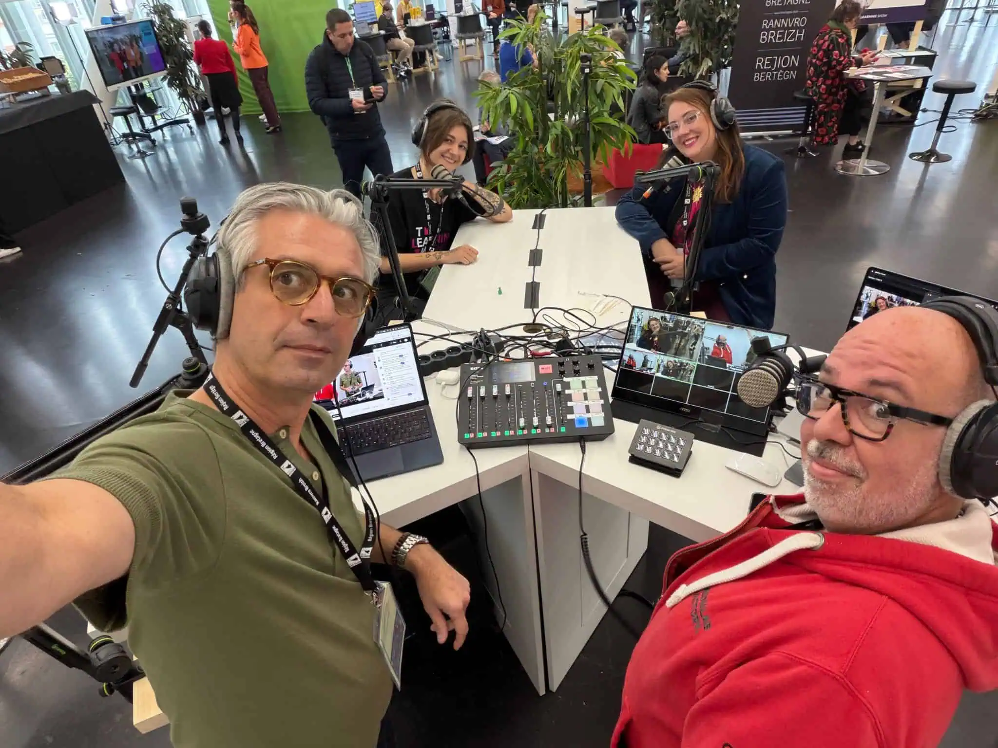 Nicolas Lozancic, Sébastien Meunier, Lucie Dhorne et Thaïs Masson au Learning Show 2025