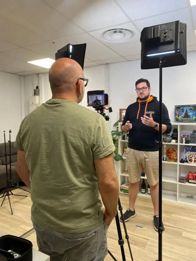 Sébastien Meunier de Medialab Factory en tournage vidéo pour Les Vickings 2