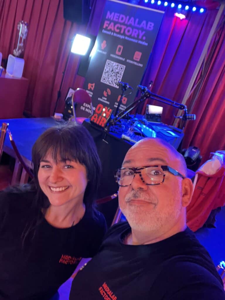 sebastien meunier et thais masson de Medialab Factory au tonic circus 2025